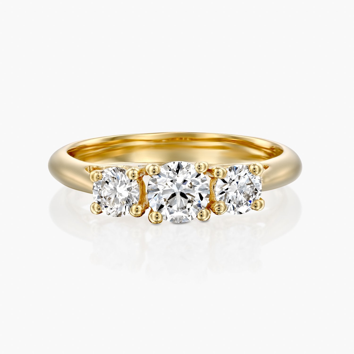 טבעת 3 אבנים משולש - Zoy