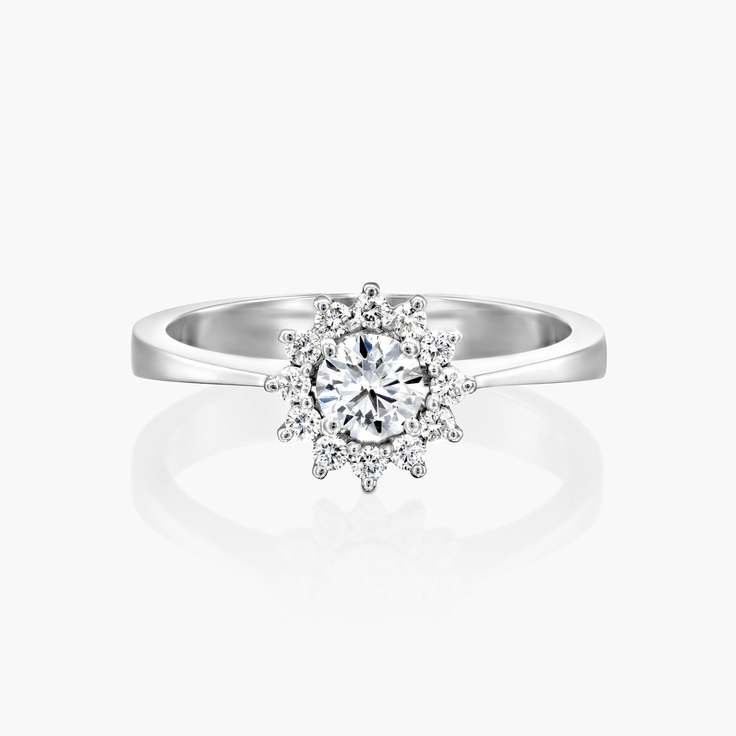 טבעת פרח מנצנץ - Zoy