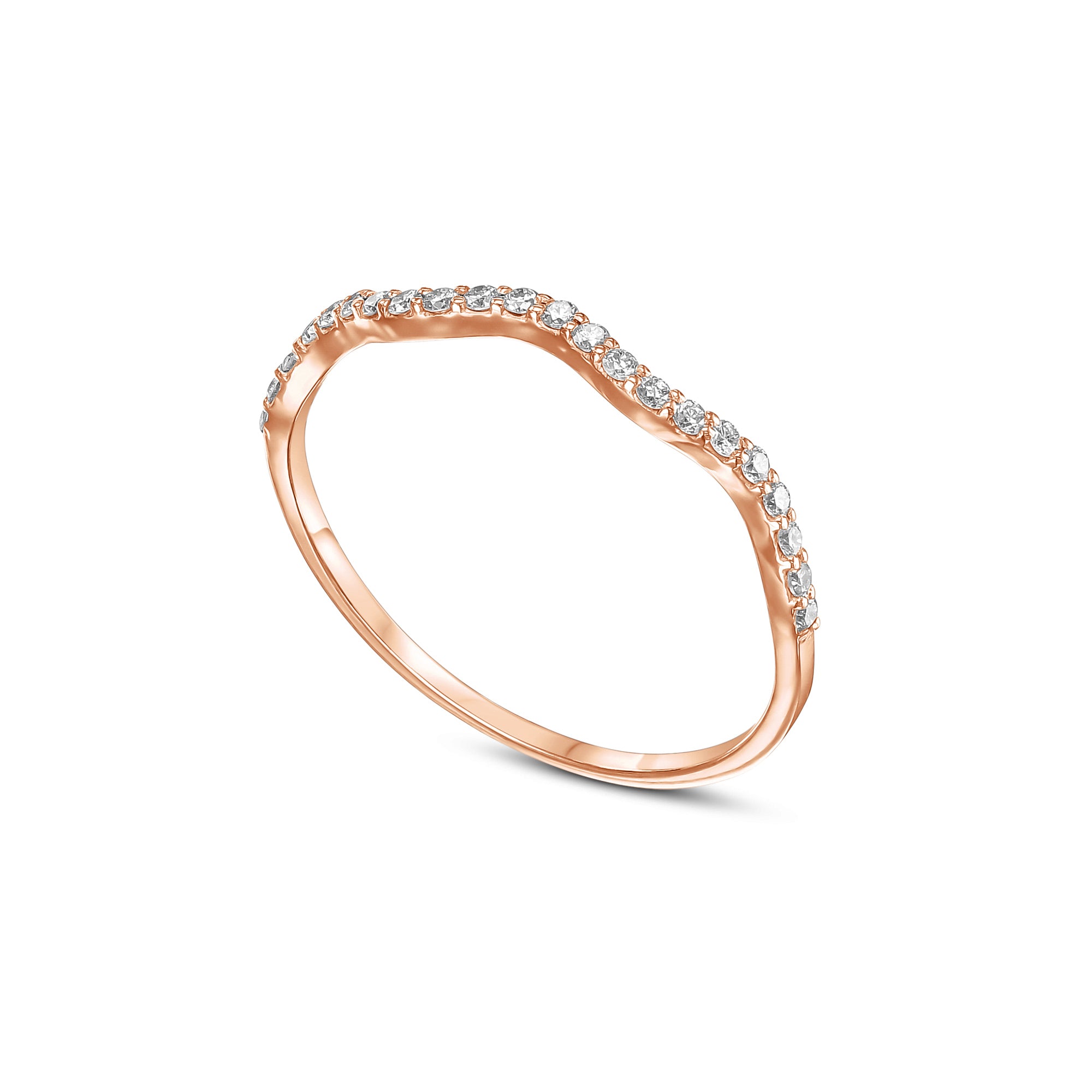 טבעת עדינה טוויסט