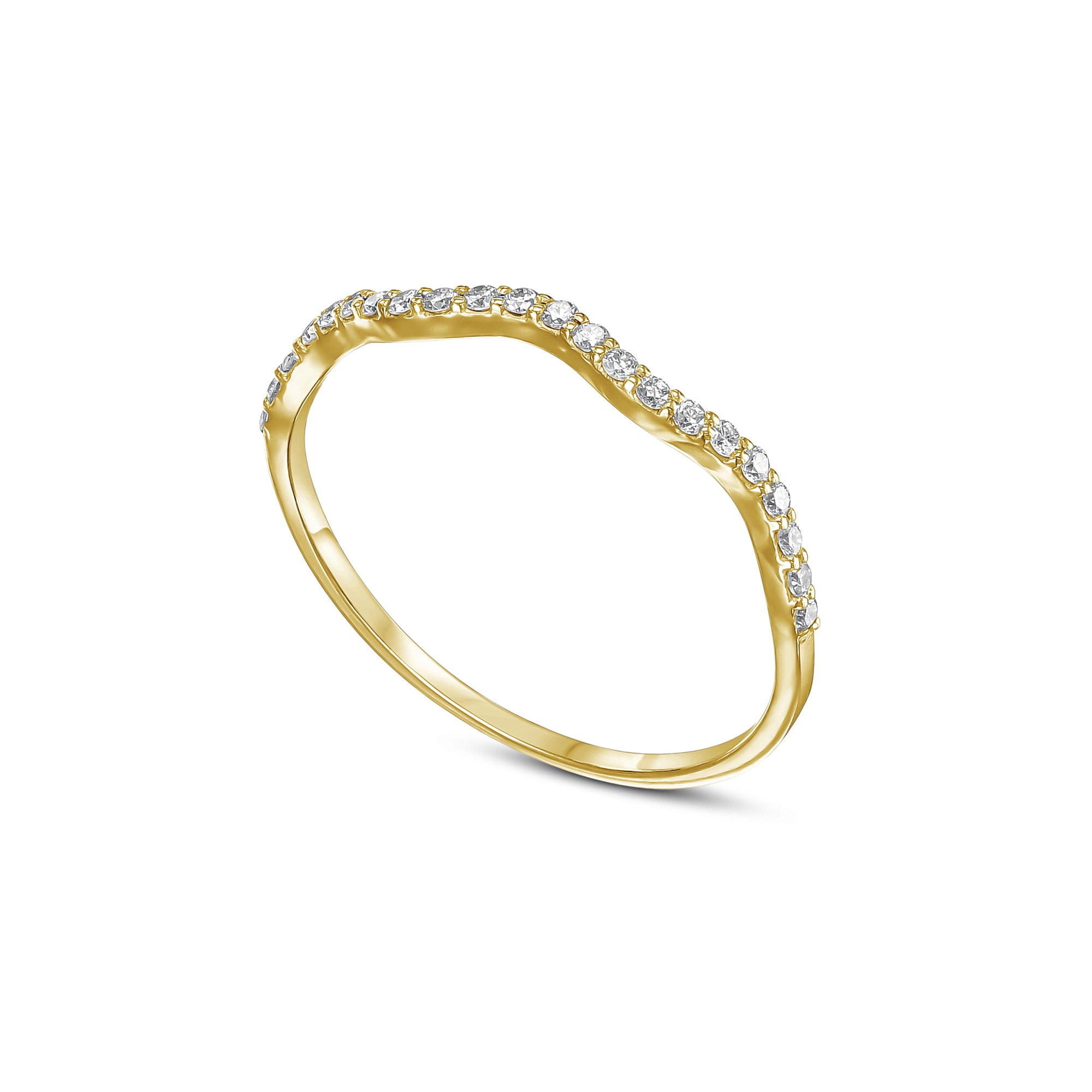 טבעת עדינה טוויסט