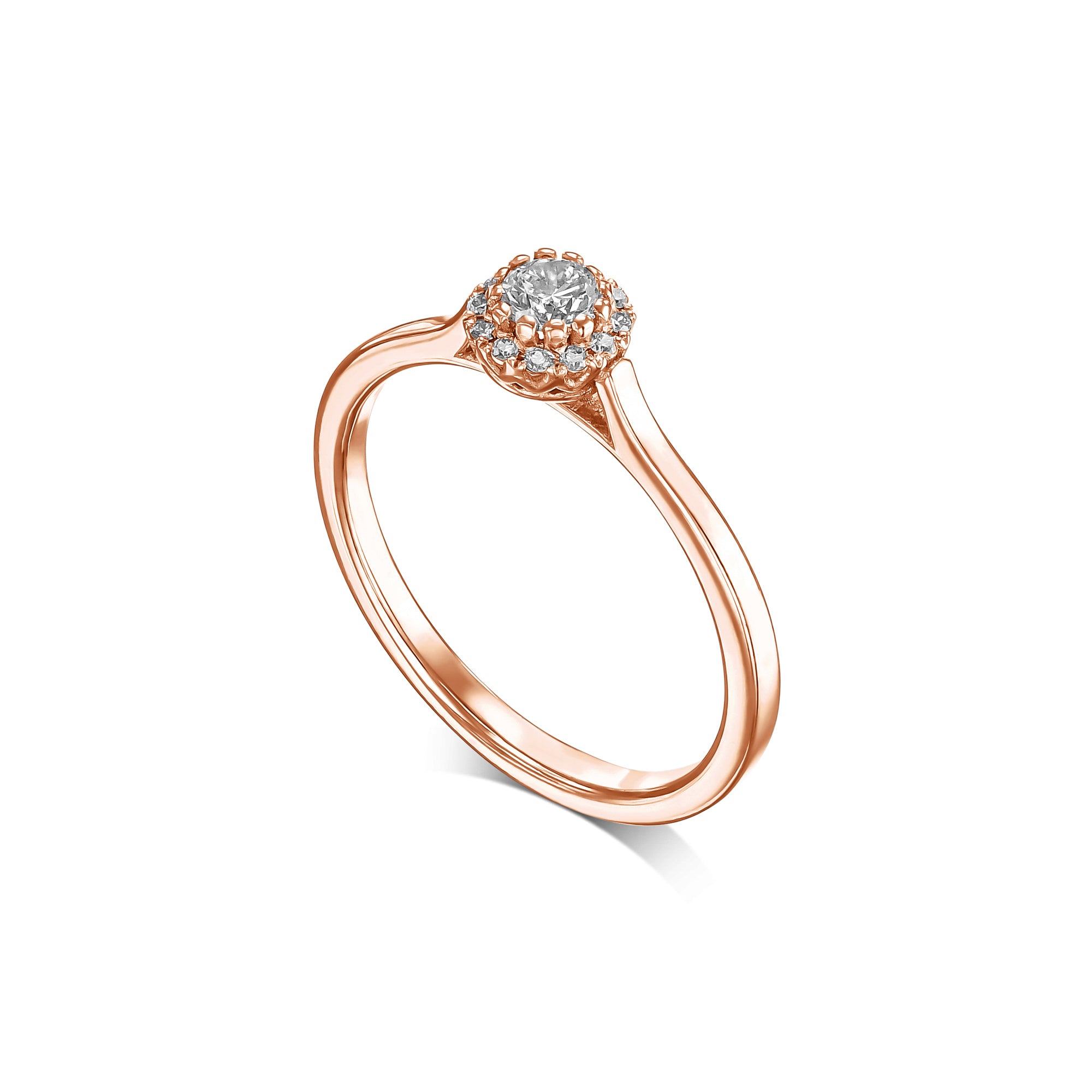 טבעת בעיצוב עגול ועדין