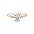 טבעת סוליטר אובל