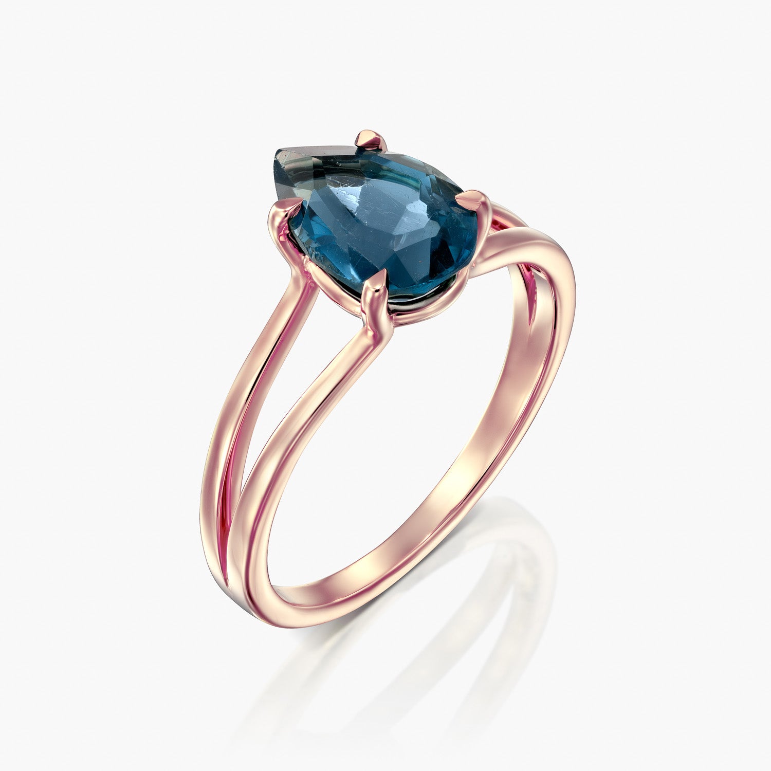 טבעת טיפה בלו אושן