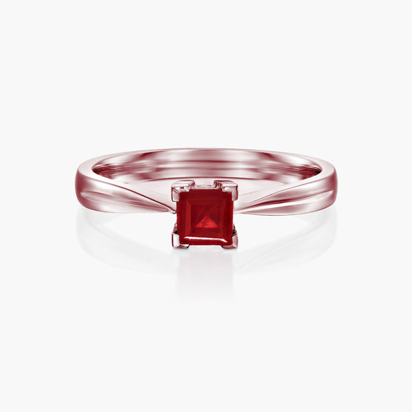 טבעת אדום מרובע