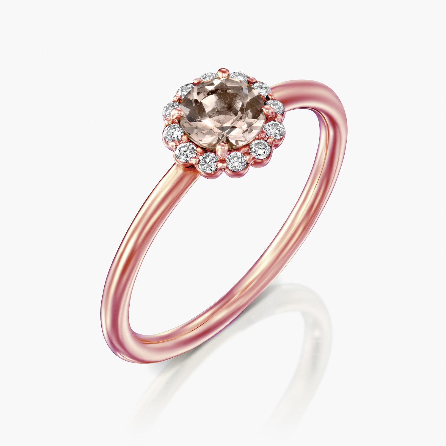 טבעת פרח מנצנץ