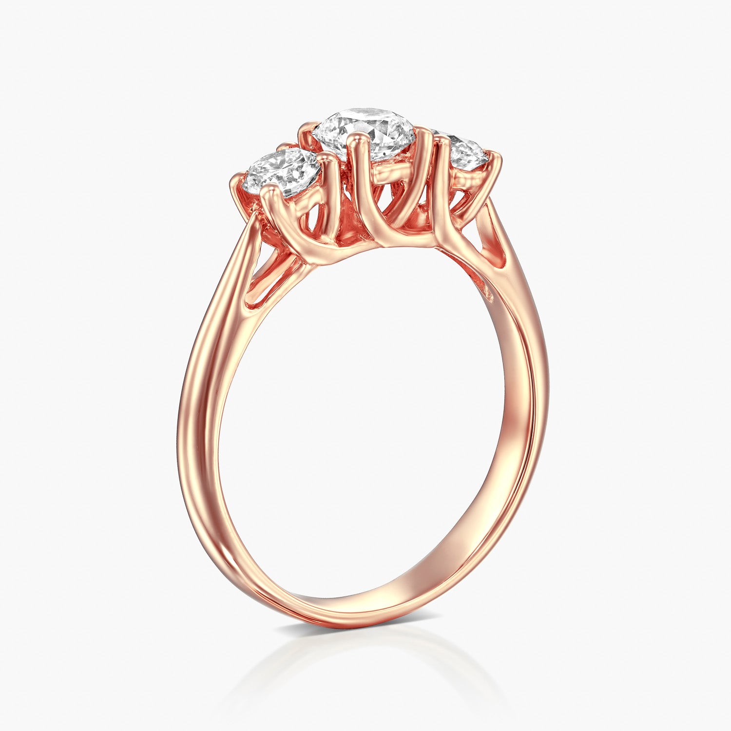 טבעת 3 אבנים משולש