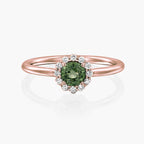 טבעת פרח מנצנץ