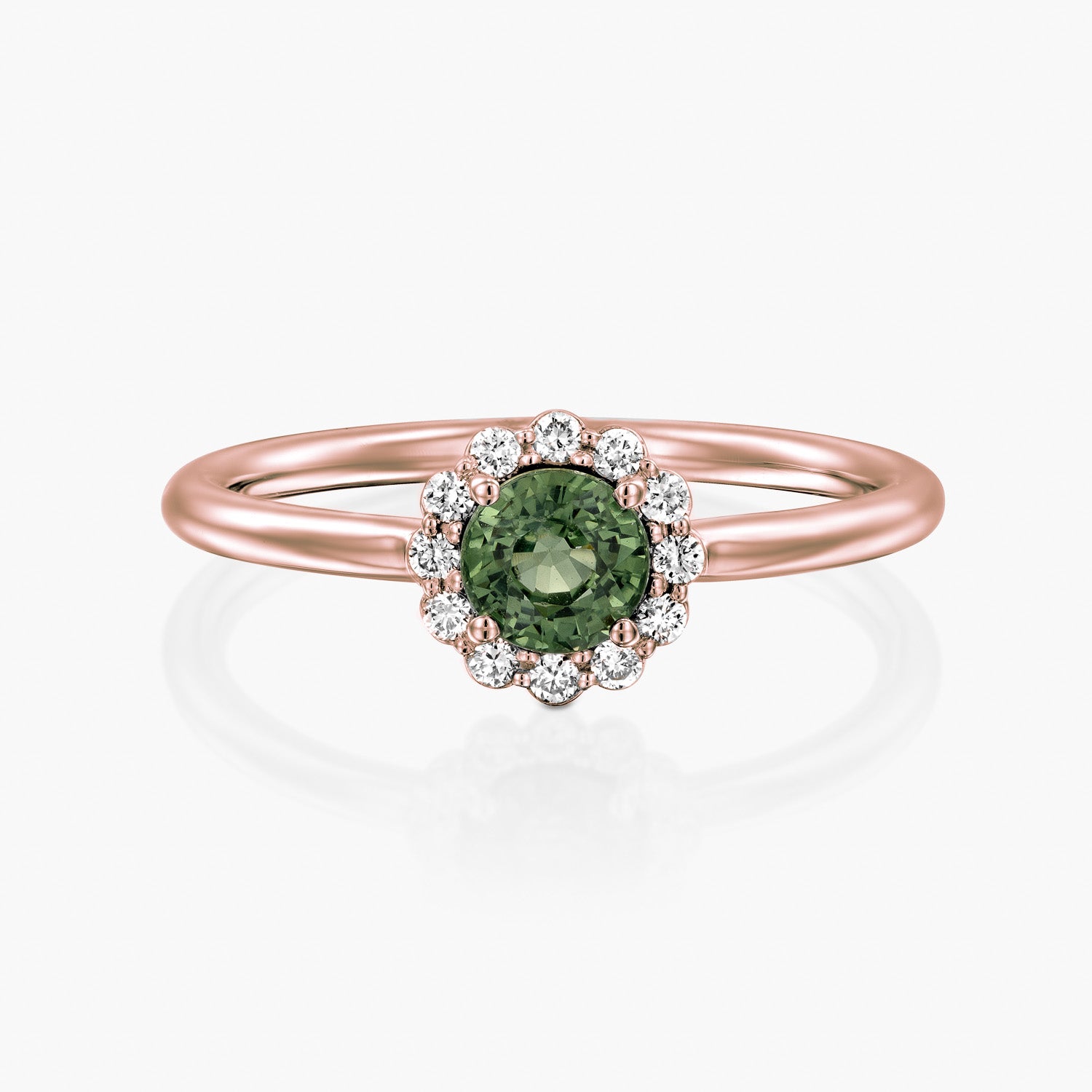 טבעת פרח מנצנץ