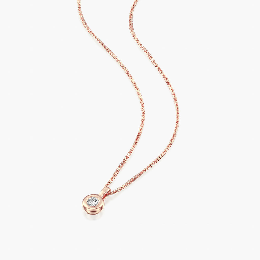 תליון יהלום זהב צהוב