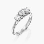 טבעת 3 אבנים משולש