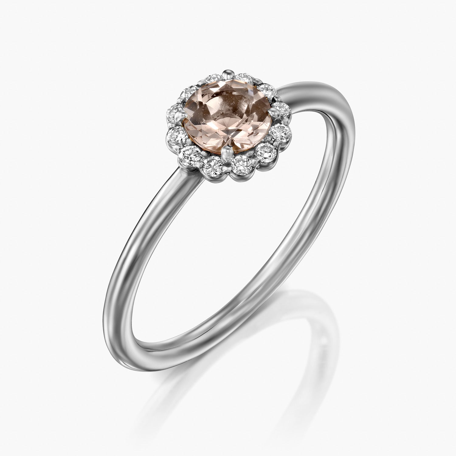 טבעת פרח מנצנץ