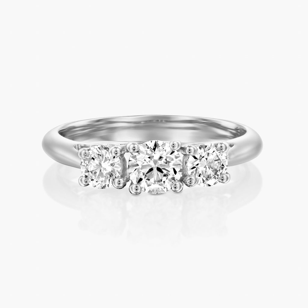 טבעת 3 אבנים משולש