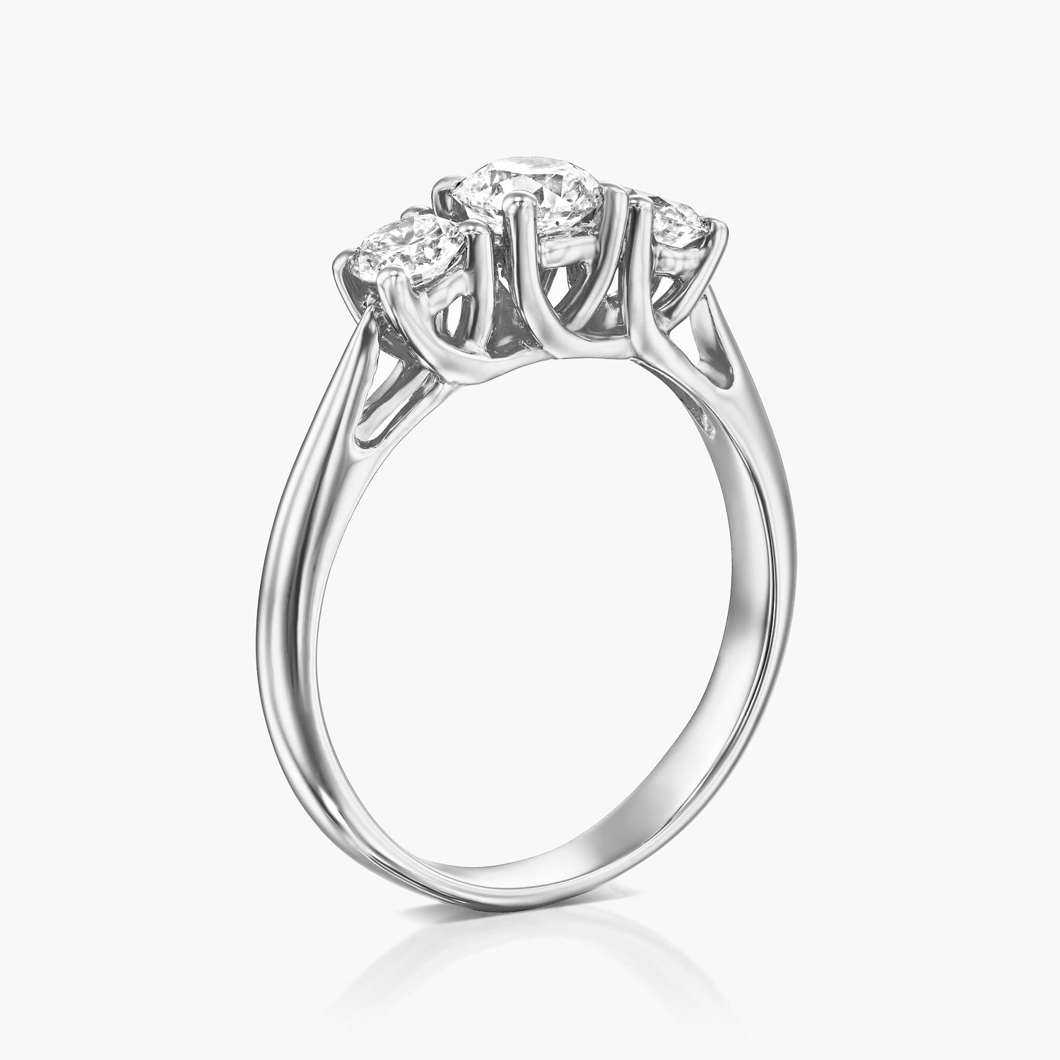 טבעת 3 אבנים משולש