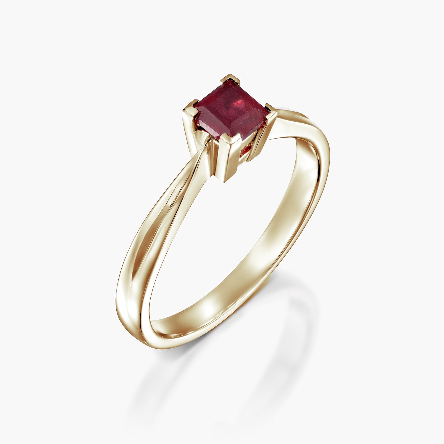 טבעת אדום מרובע