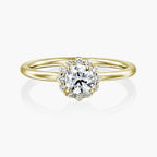 טבעת פרח מנצנץ