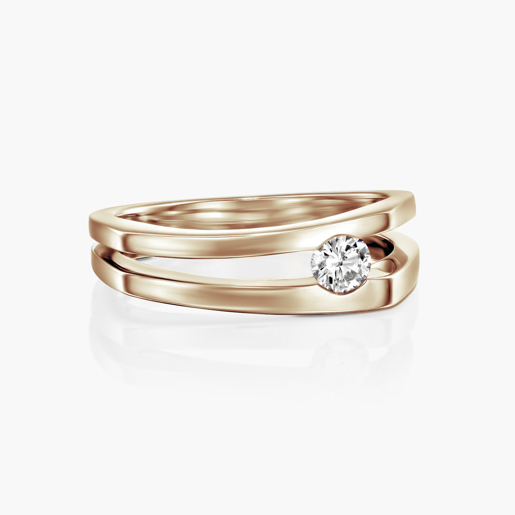 טבעת מלבנית פתוחה