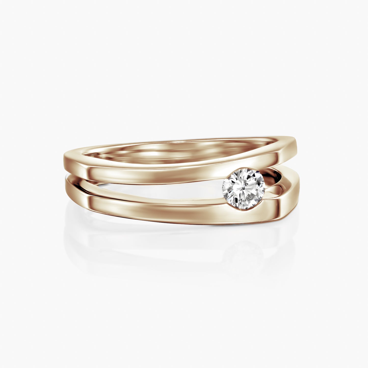 טבעת מלבנית פתוחה